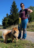 Corina Schmid mit Maiky